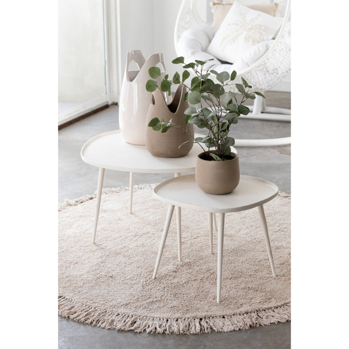 J-Line vase Anse - céramique - beige - small - 30 cm de hauteur