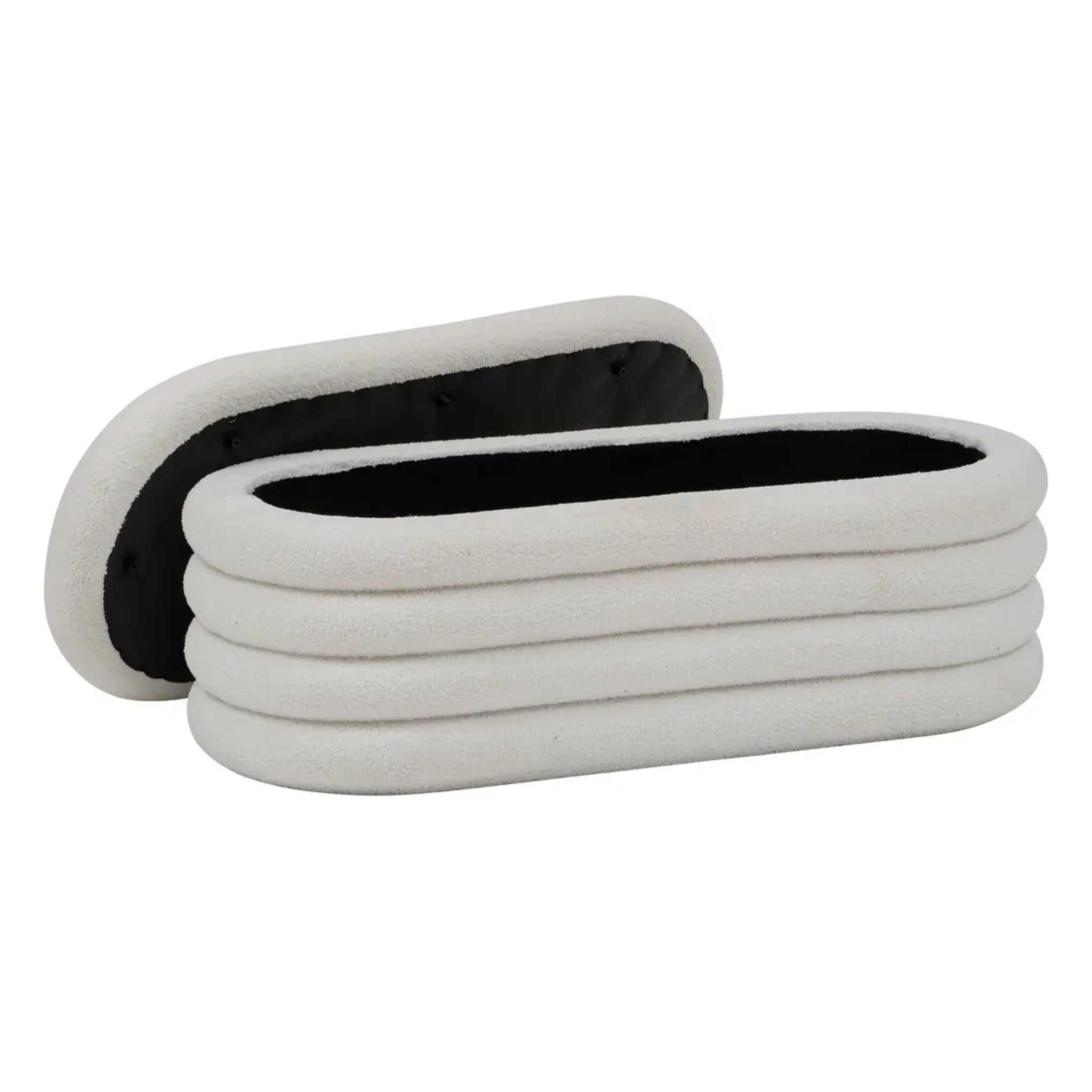 Banc coffre Giulia blanc 110x46cm