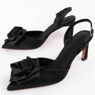 Zapato De Tacón - Negro - Altura: 6 Cm