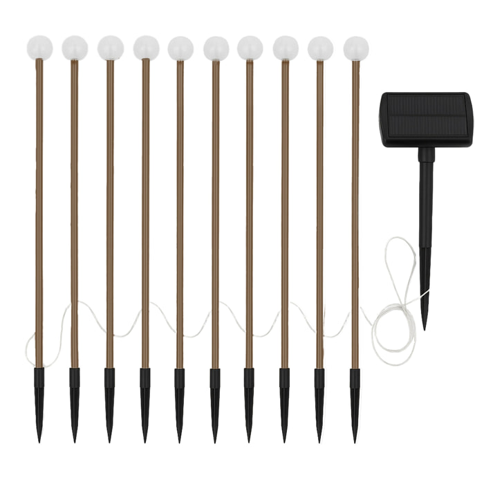 10 Mini boule solaire à piquer LOLLY 5M