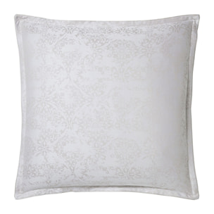 Taie d'oreiller imprimée en satin de coton, QUANTIQUE, Nacre
