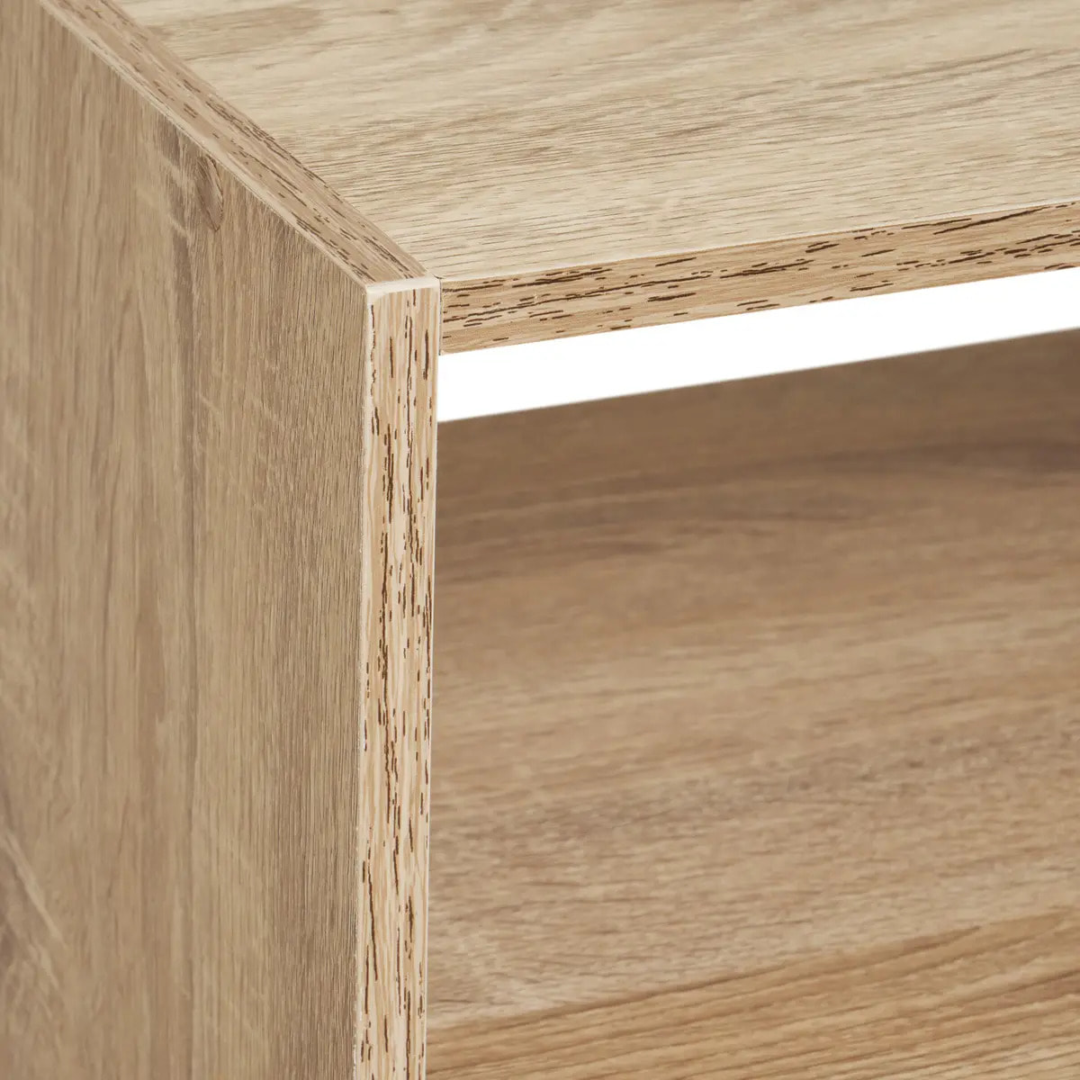 Étagères colonne 3 cases "Mix N' Modul" effet chêne naturel