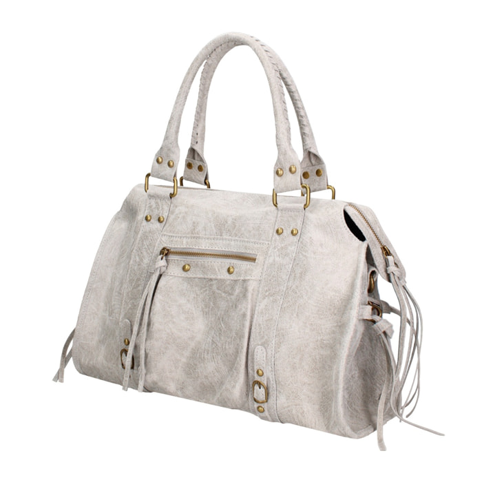 Borsa a spalla da donna - Modello Clara - Vera pelle - 41.0 x 28.0 x 13.0 cm