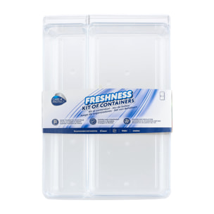 CARE + PROTECT Kit Organizer per frigorifero con 3 misure (1.6L - 3.1L - 5L)