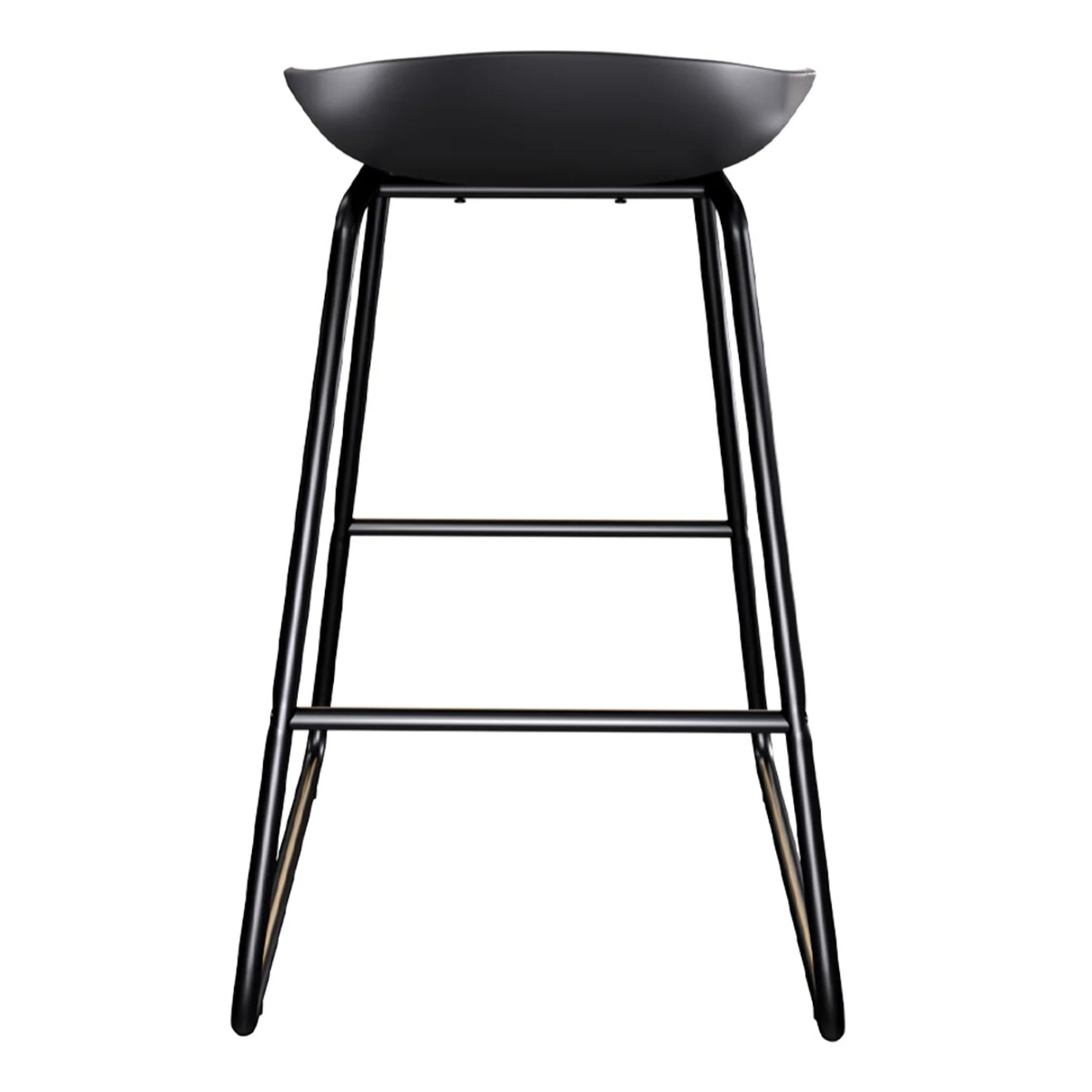 Lot de 2 chaises pour îlot central H65,5 cm noires - Yoshi