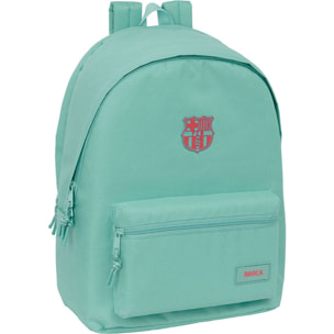 Mochila doble para portatil 15,6"+usb f.c.barcelona chica musgo