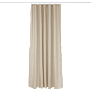 Rideau de douche L180cm beige effet lin