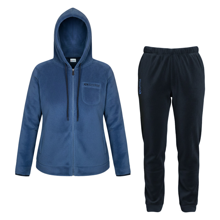 Tuta Donna SUPERGA Caldo Coral Invernale Full Zip