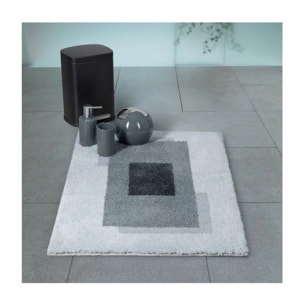 Tapis de bain Polyester ANELA 60x90cm Gris Spirella