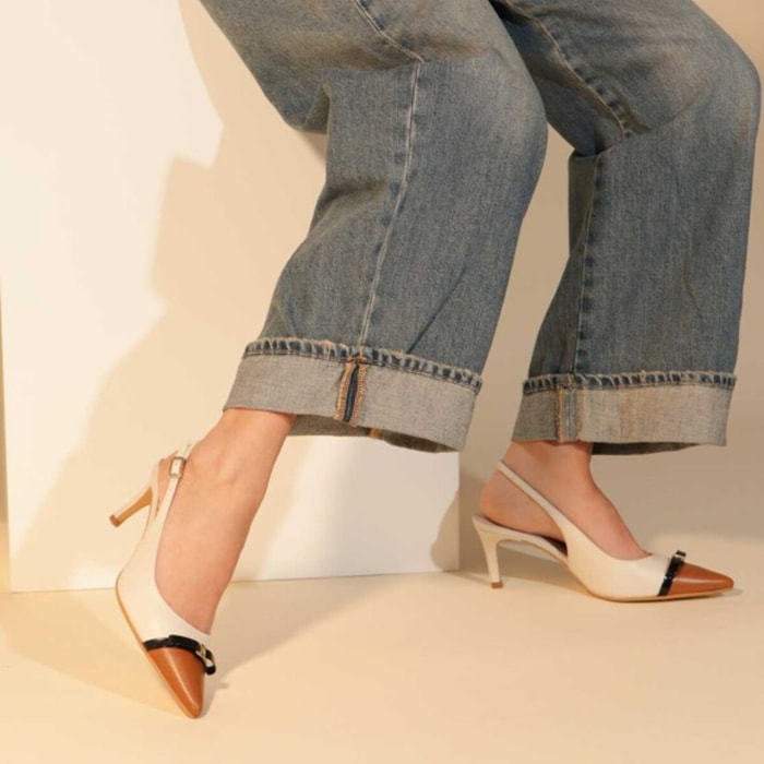 ZAPATOS DE SALÓN BLANCOS NUREIA