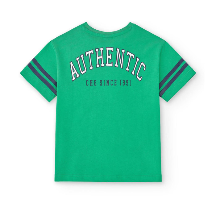 Camiseta de niño verde