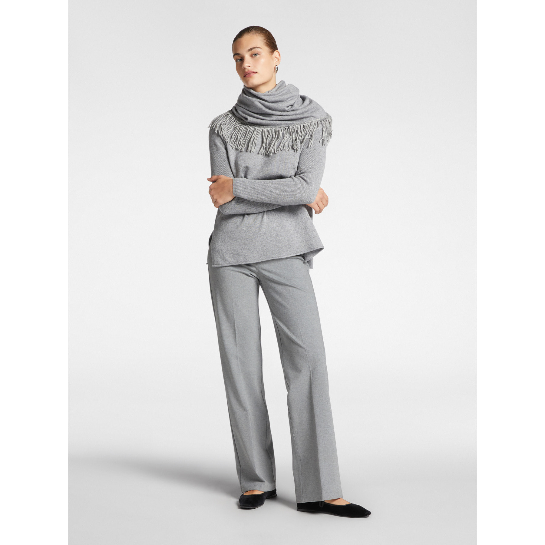 Elena Mirò - Pantaloni pull on in punto Milano - Grigio