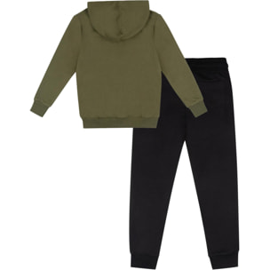 Tuta invernale da bambino con cappuccio e zip 'Italy'