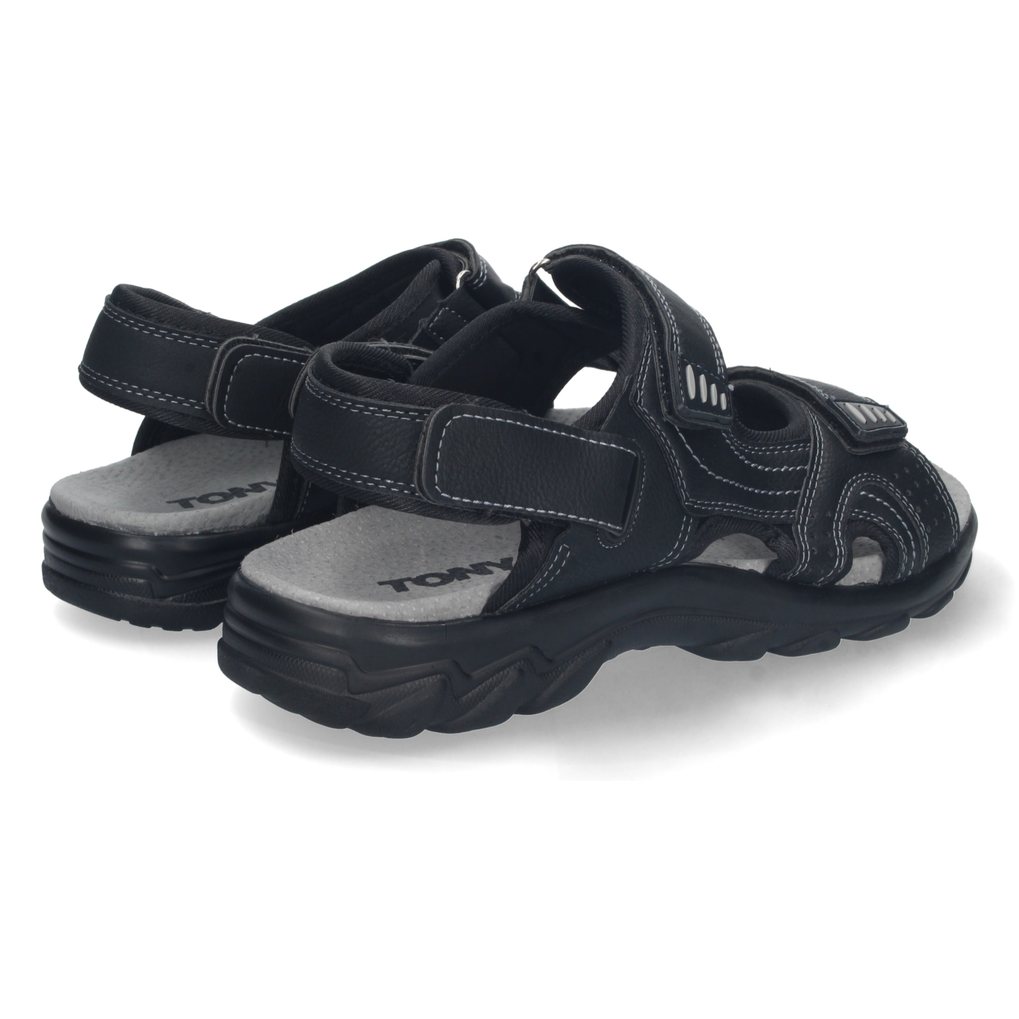 Sandalia Plana con Cierres de cierre autoadherente