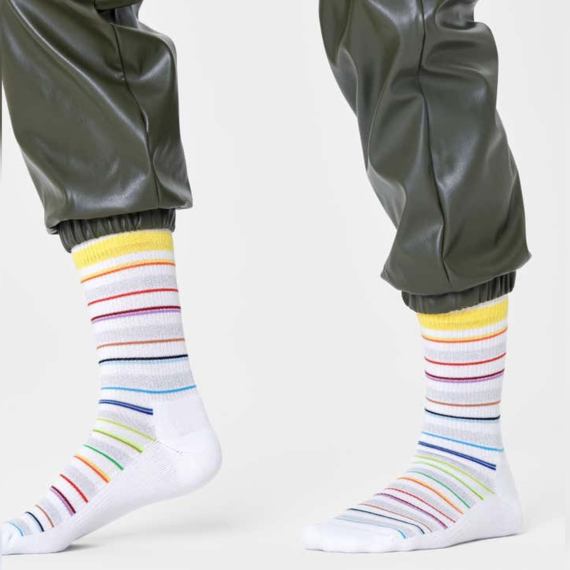 Calcetines invisible stripe crew  talla 41-46