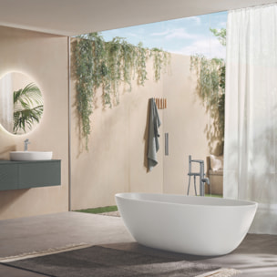 Baignoire ilot Antao quaryl blanc