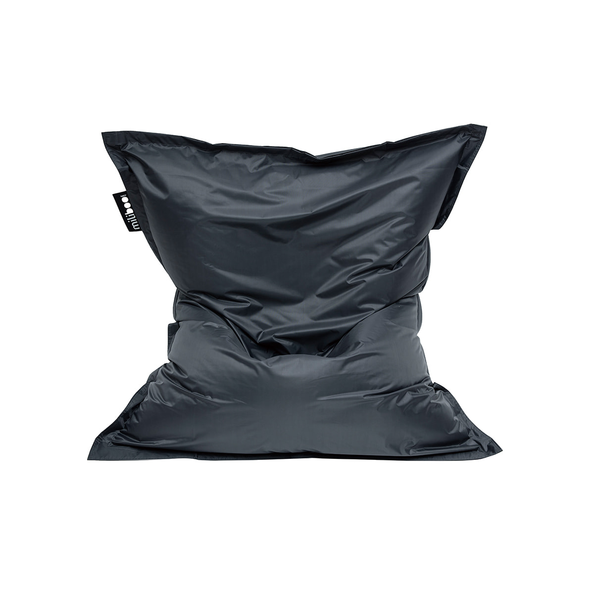 Housse de pouf géant grise BIG MILIBAG