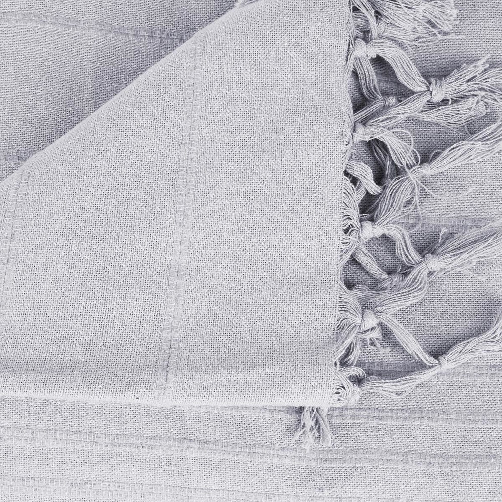 Manta de cama gris claro 230x250