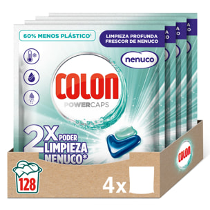 Colon Cápsulas Nenuco detergente para lavadora, Pack 4x32 (128 cápsulas)