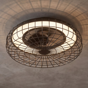 Forlight Merak - Ventilador de Techo con Lámpara LED sin Aspas. Ventilador de Plafón 6 Velocidades y Luz Regulable 2700-6000K