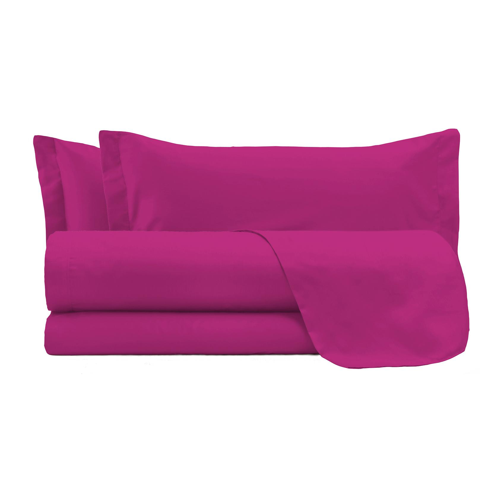 COMPLETO LETTO ELEGANT MADE IN ITALY MICROFIBRA - FUCSIA MATRIMONIALE