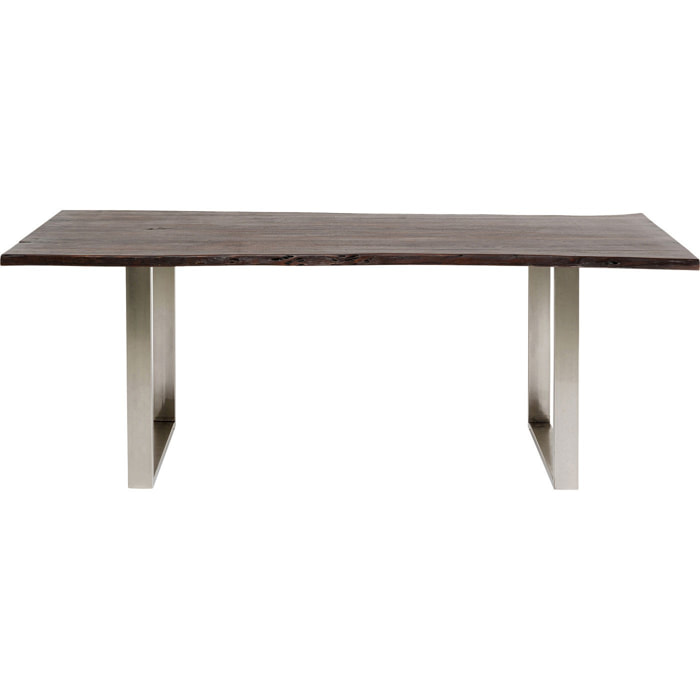 Table Harmony noyer chrome Kare Design