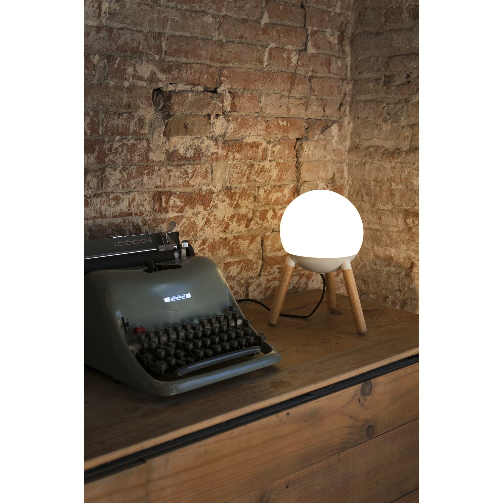 MINE GLASS Lampe de table blanche