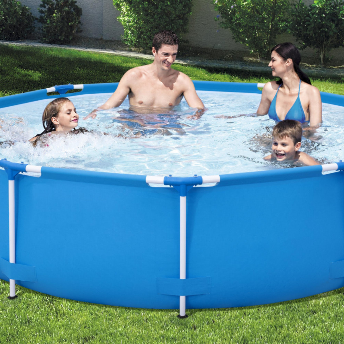 Bestway Piscine hors sol - Ronde - Steel Pro - Bleu clair - 305 x 76 cm