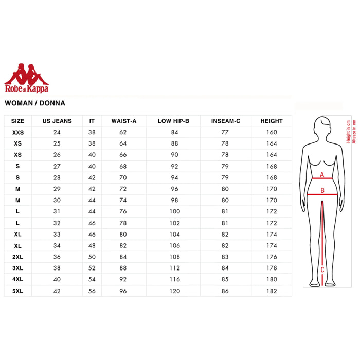 Kappa - Pantaloni Donna Marrone - Ingrid