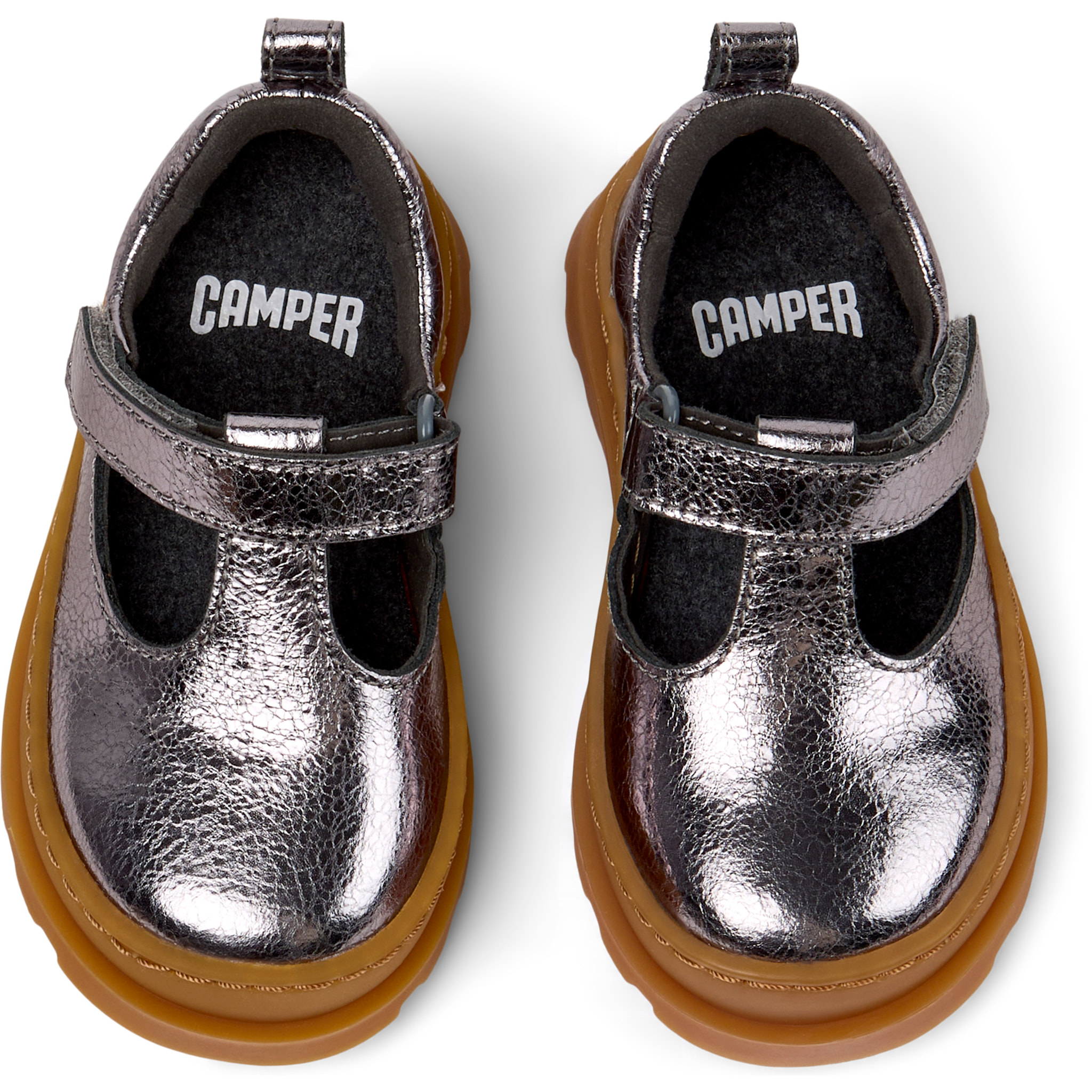 Ballerine - CAMPER Brutus - Grigio - Pelle liscia