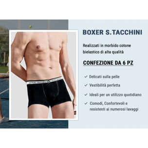 3 Boxer Uomo in Cotone Elasticizzato Sergio Tacchini,