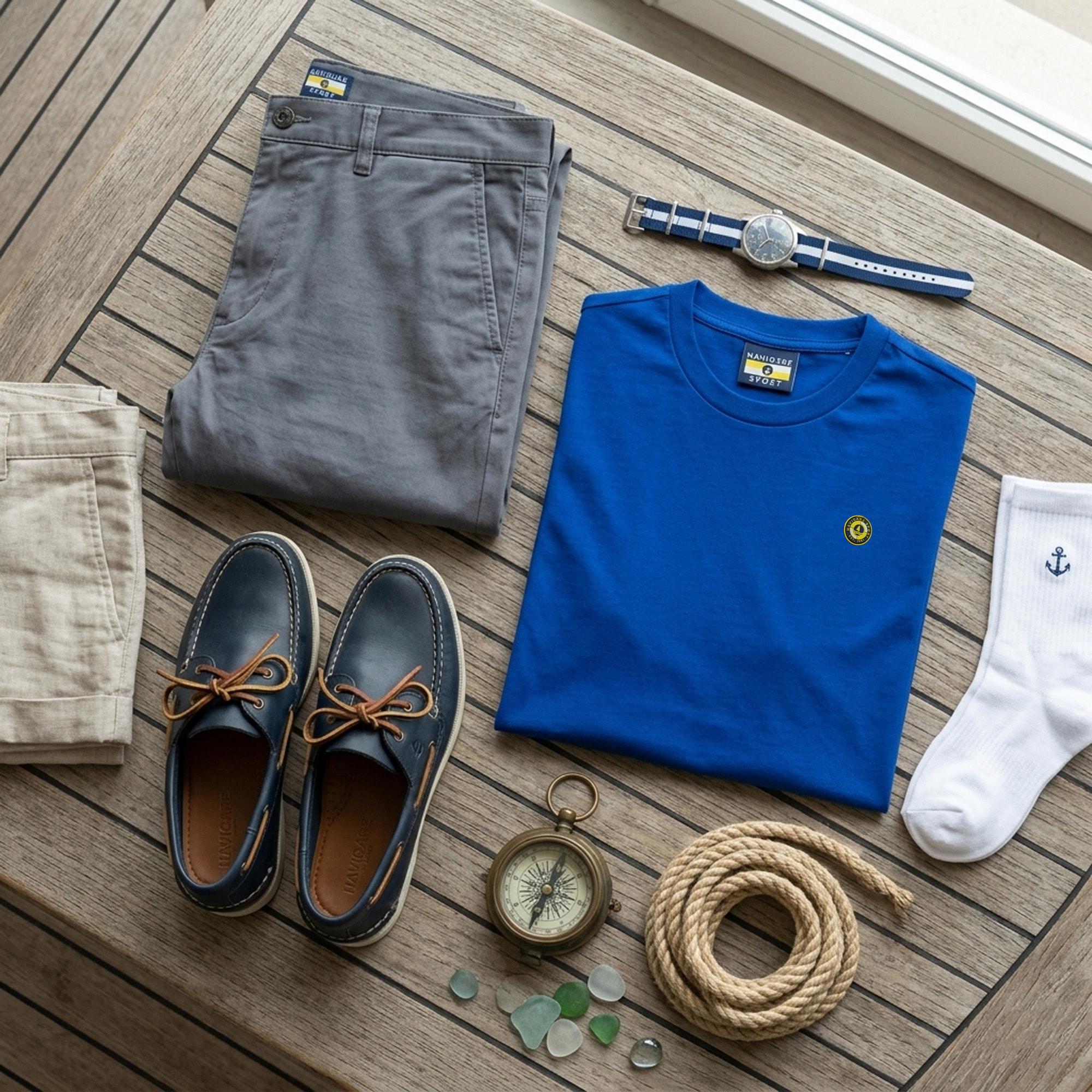 T-shirt Uomo Navigare Girocollo, Art. 968901 Bluette