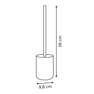 Brosse WC Dotty motif flammes