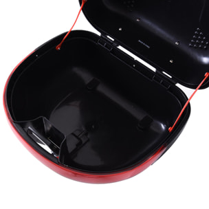 Baúl Moto Universal 30 L + Llaves y Accesorios Equipaje Caja de Moto Topcase