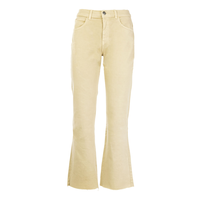 REIGN pantalone donna ecru'