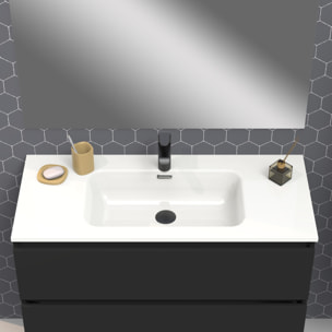 Ensemble de salle de bain IRONA 2C, 100cm, comprend lavabo et miroir