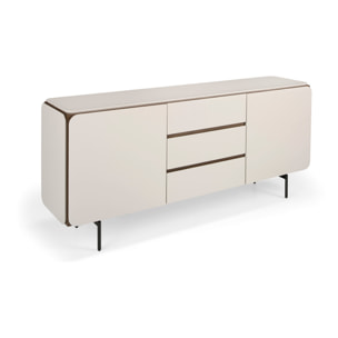 Aparador – Crema mate y nogal