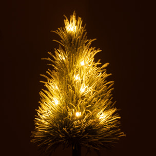 J-Line décoration Sapin De Noël Neige - plastique - vert - small - LED