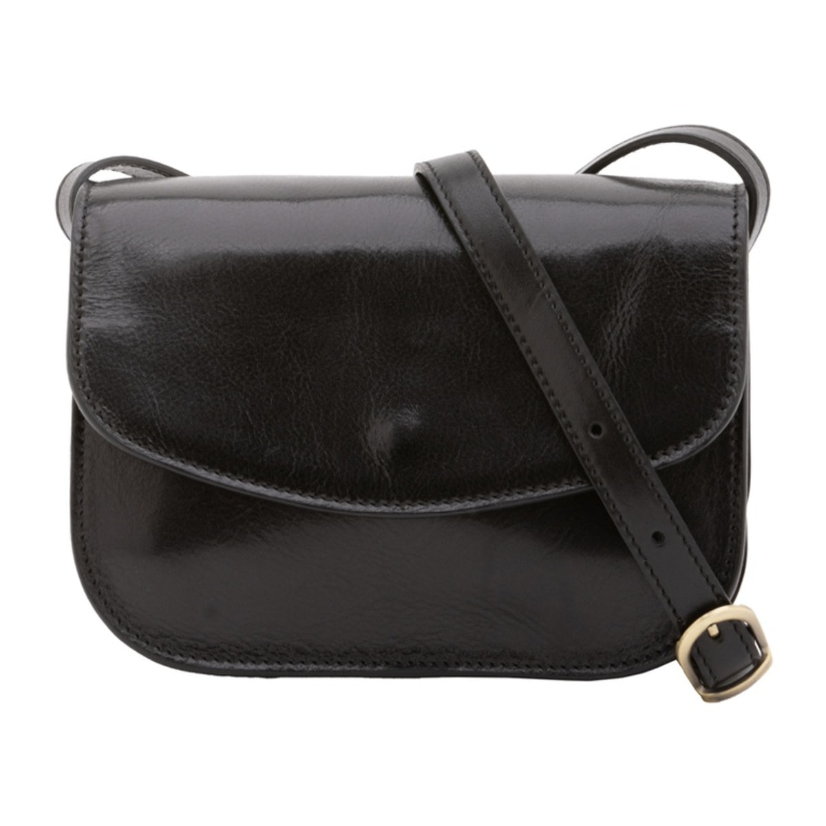 Borsa a tracolla da donna - Modello False - 100% pelle - 22.0 x 16.0 x 9.5 cm