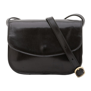 Borsa a tracolla da donna - Modello False - 100% pelle - 22.0 x 16.0 x 9.5 cm