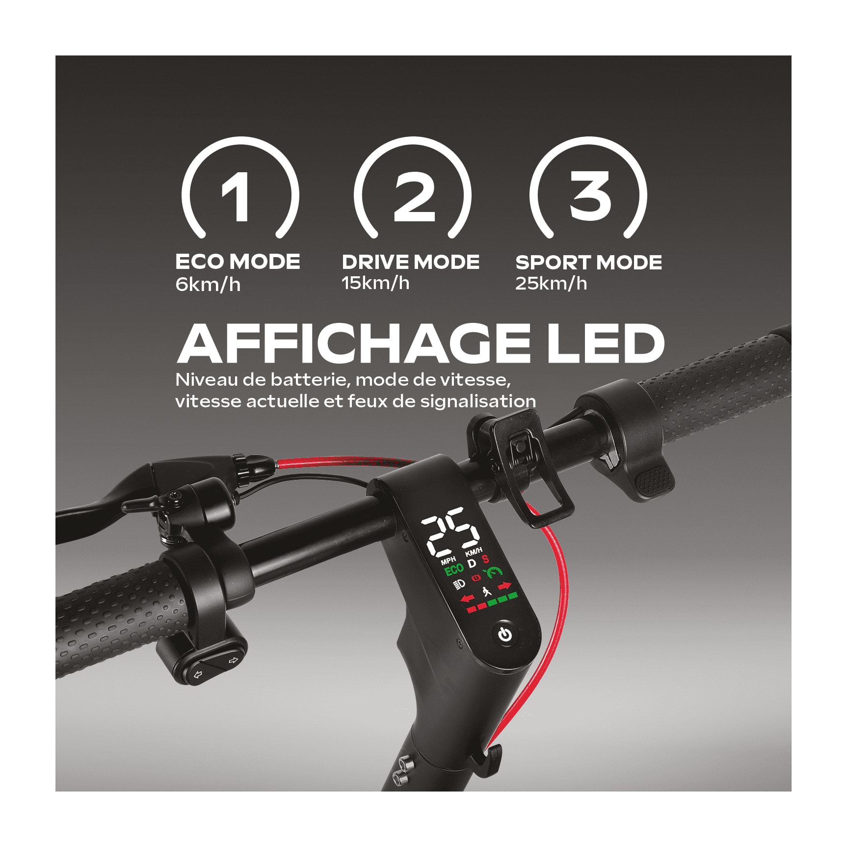 Trottinette électrique URBANGLIDE RIDE 100 PLUS RECONDITIONNE – 25 km/h – Autonomie 25 km – Batterie 36V 7,8Ah