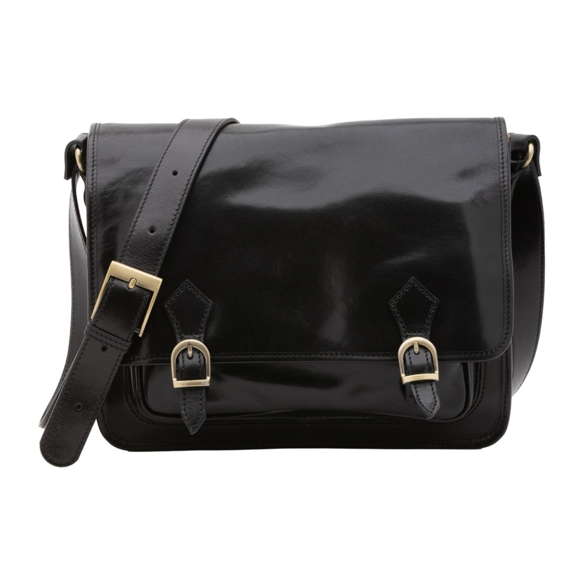 Borsa a tracolla da donna - Modello False - 100% pelle - 35.0 x 27.0 x 14.0 cm