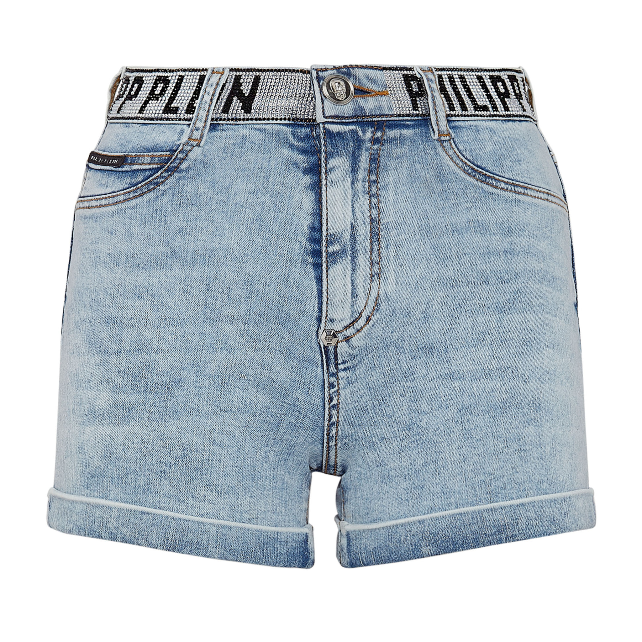 PHILIPP PLEIN Pantalones cortos vaqueros