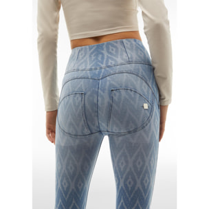 Jeggings push up WR.UP® vita alta stampa geometrica all over