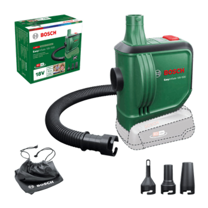 Compresor de batería de desplazamiento positivo EASYINFLATE BOSCH - 18V-500 (SIN BATERÍA) - 0603947200