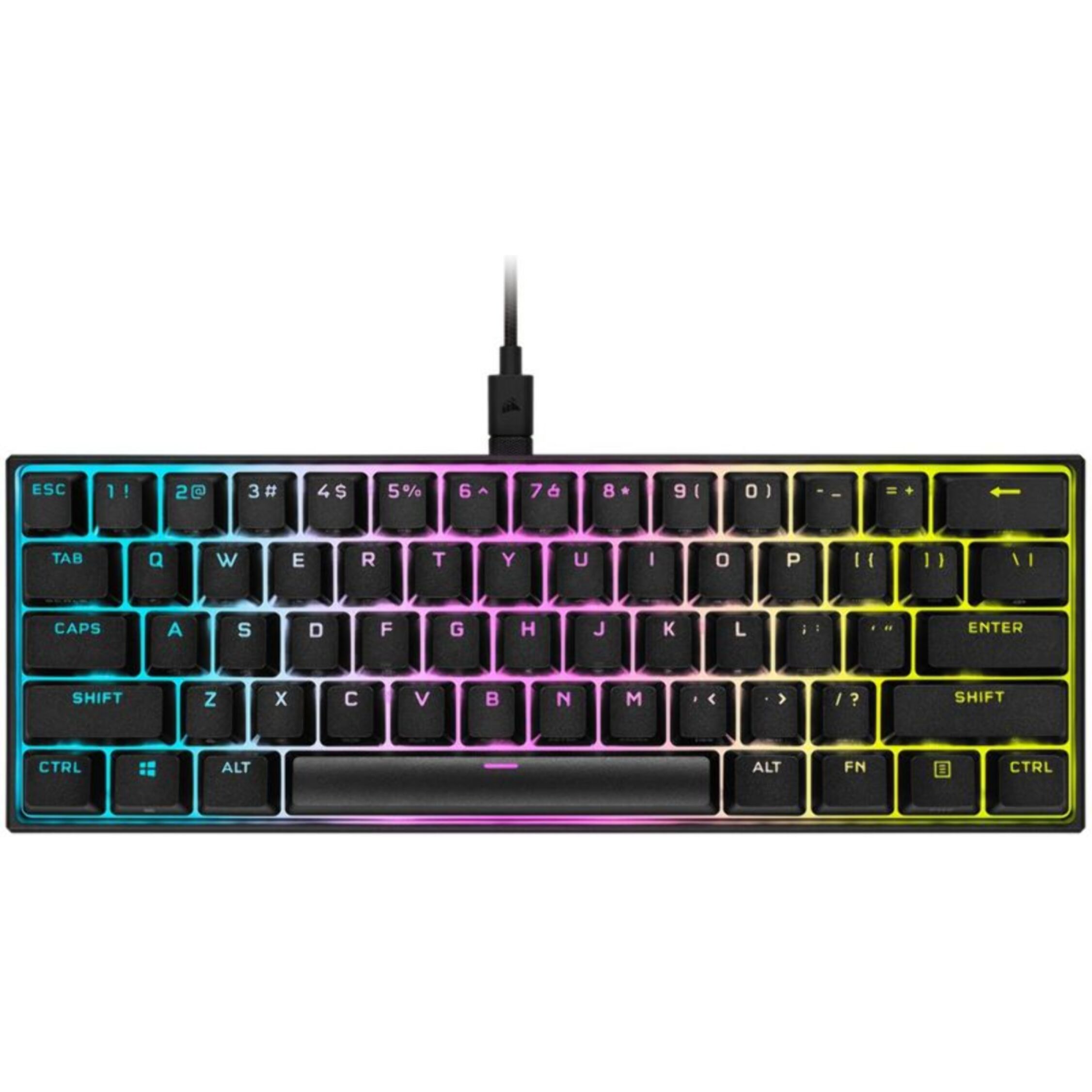 Clavier gamer CORSAIR K65 RGB MINI CHERRY MX Red Noir