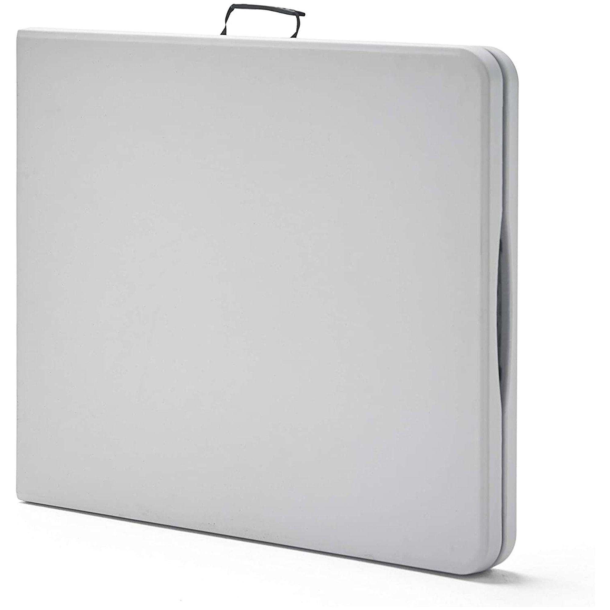 Mesa rectangular plegable multifuncional 183 x 76 x 74 cm, sistema compacto de plegado de patas y asa para su desplazamiento