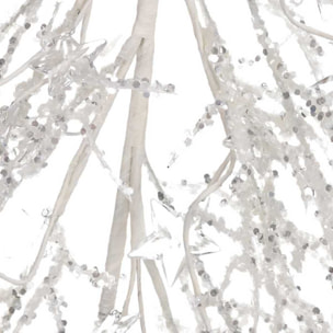 Festone in plastica stelle argento cm53