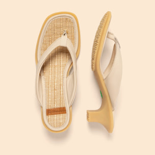 Sandalias N5991S WAX NAPPA CREAM / IGUSA color Cream