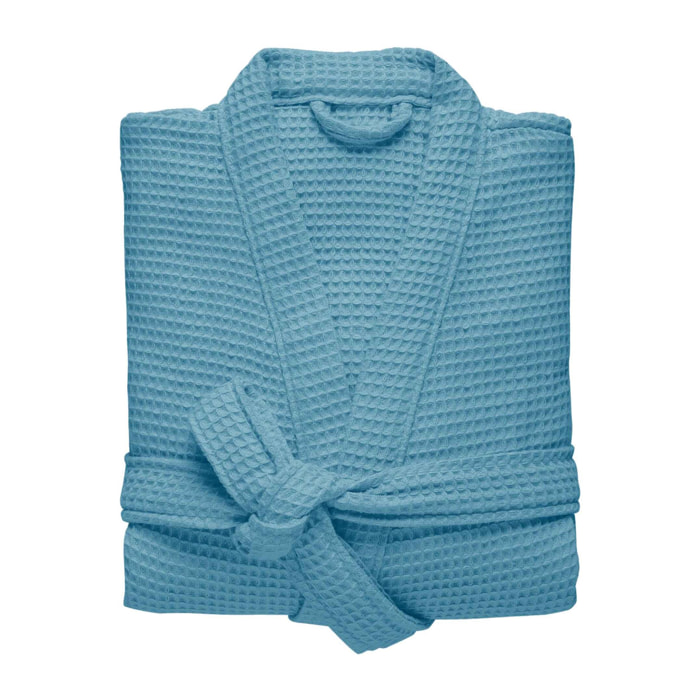 Peignoir col châle, éponge 280g/m² nid d'abeille